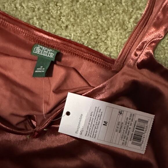 Wild Fable Pink Satin Crop Top - Picture 2 of 2